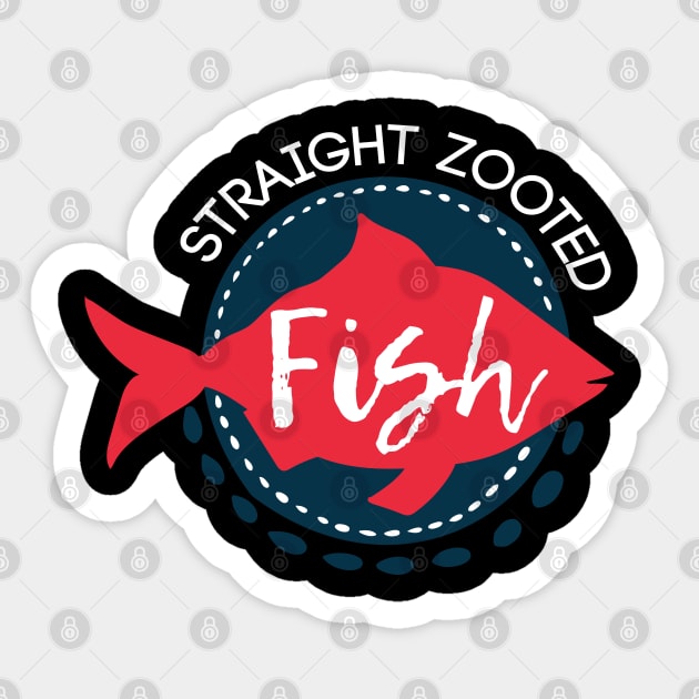 Straight Zooted Sticker by potch94